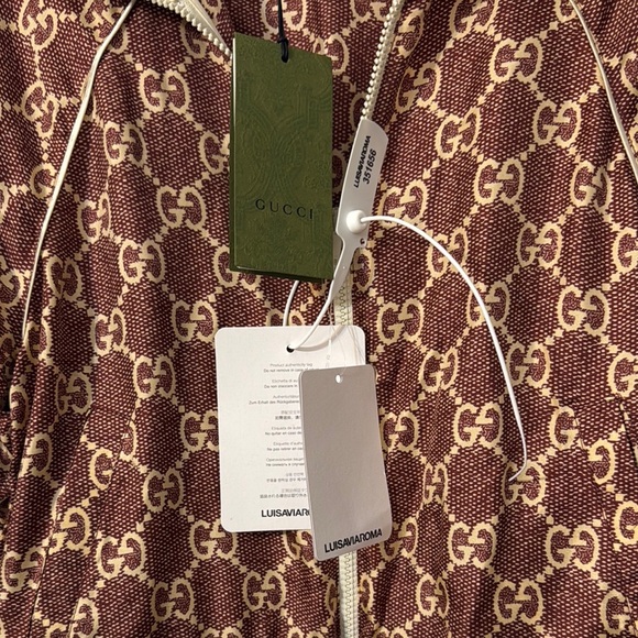 Gucci Burgundy and Cream Monogram Track Set - Picture 3 of 11